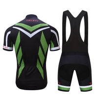 TELEYI black and green short-sleeved jersey
