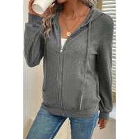 Women's Solid Color Hoodie Simple Versatile Slim Fit