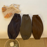 Autumn And Winter Baby Fleece Padded Pants