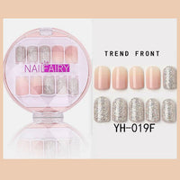 Korean Wearable Nail Art Short 30 Pieces In A Box Waterproof Removable Nail Art Ins Manicure Fake Nails