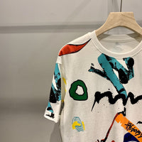 Men's Creative Printing All-match Short Sleeve