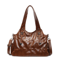 Large Capacity Soft Leather One Shoulder Bag Crossbody Women's All-match Underarm