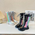 New Childrens Fashion Mid-calf Boots Soft Sole British Style