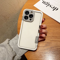 Contrast Color Silicone Frame Mobile Phone Case