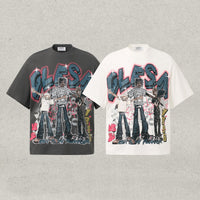 Street Dance Trendy All-Match Men's Pure Cotton Short-Sleeve