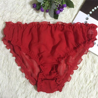 Panties Sexy Translucent Silk Ladies Triangle