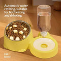 Pet Double Bowl Anti-Tip Cute Stainless Steel Food Bowl