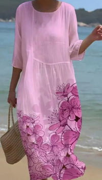 Casual Striped V-neck Dress With Elegant Style