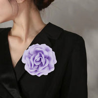 Elegant Business Suit Accessories Big Flower Sweater Brooch