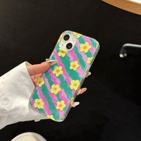 Oil Painting Flower Phone Case Sweet And Cool Girl