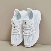 Flyknit Mesh Breathable Cushioned Soft-soled Athletic Shoes