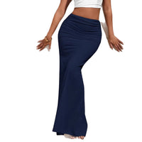 Womens Stylish Figure-hugging Mermaid Pleated Skirt