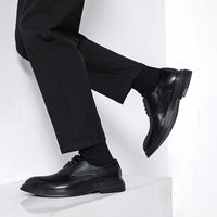 Summer British Phoenix Formal Business Suit Shoes Black Interior Height Increase
