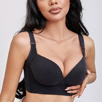 Gathered Breast Holding Seamless Cup Vest Type Without Steel Ring