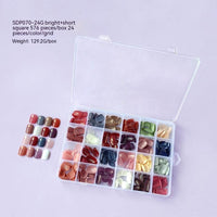 Solid Color Glossy Matte Square Plastic Box Ballet Wear Armor