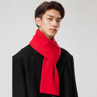 Solid-color Versatile Knitted Wool Scarf