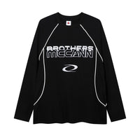 American Fashion Brand Embroidered Letter Long Sleeve