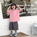 Children's Solid Color Round Neck Half Sleeve T-shirt Summer Clothes