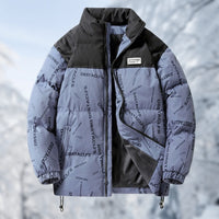 Men's Stand Collar Loose Down Cotton Jacket
