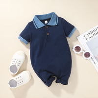 One-piece Baby And Infants Romper Fashion Striped Boxer Onesie