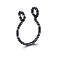 Stainless Steel U-shaped Nose Ring Simple Style Non-perforated Nose Studs
