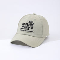 Men's Embroidered English Multi-letter 45th Adjustable Beanie Cap With Stylish And Simple Design. Suitable For Mountain Climbing, Traveling, Fishing And Hiking.