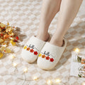 Women's Warm Winter Cotton Slippers With Thick Soft Sole And Anti-Slip