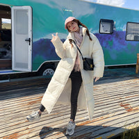 Women's Winter Down Cotton Jacket Mid-length All-matching Thickened Bread Coat