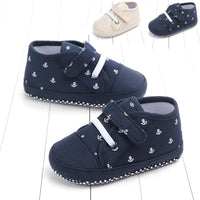 Solid color soft sole baby canvas shoes