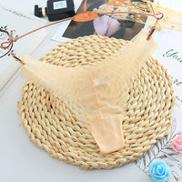 Underwear Ladies New T-back Mesh Cute Girl Heart Cotton Bottom Crotch