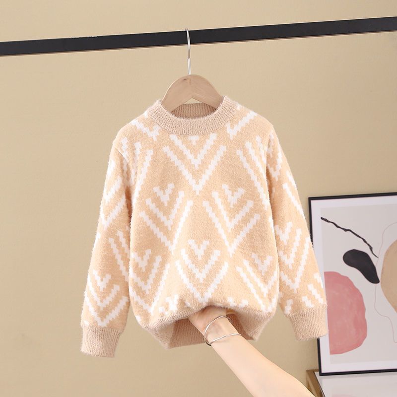 Big Children's Mink Wool Pullover Sweater