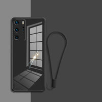 Solid Color Case Macaron Glass With Rope Liquid
