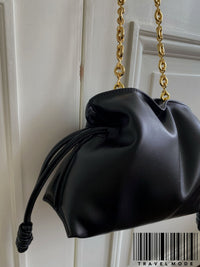 Women's Cowhide Bucket Underarm Crossbody Shoulder Bag