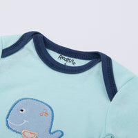 Embroidered Cotton Children's Triangle Romper 5 Pieces