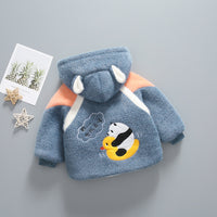 Children's Warm Winter Mink Velvet Plus Velvet Padded Jacket