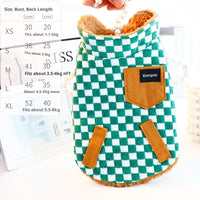 Thick Chessboard Plaid Double-sided Vest