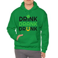 European And American Letter Print Hooded Sweatshirt