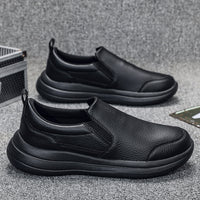 Mens Lightweight Luxury Leather Walking Shoes For Casual Wear