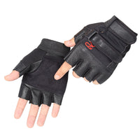 Outdoor sports black mittens