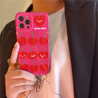 Full Screen Cherry Straight Edge Mobile Phone Soft Case
