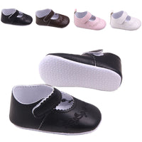 Leather Toddler Girl Crib Shoes