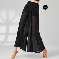 Loose High-waisted Wide-leg Pants For Classical Dance