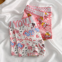 Printing Stylish Cotton Breathable Men's Underwear Cute Cartoon For Teenagers