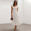 Women's Fashionable Printed Sexy Backless Slip Dress