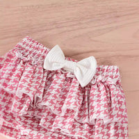 Baby Girl Two-piece Vest Top Puffy Little Short Dress Suit