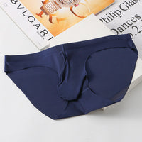 Ice Silk Seamless Panties Men's Briefs Bulge Gun Egg