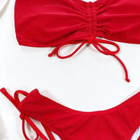 Women's Bikini Solid Color One Piece Swimsuit