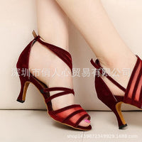 Fashion Latin Professional Soft Bottom Dance Women's Yarn Sandals