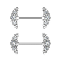 Zircon Nipple Ring Adhesive Nail Grease Piercing Jewelry