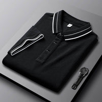 Summer Lapels Short-sleeved T-shirt Men's Slim Fit Casual Polo Shirt